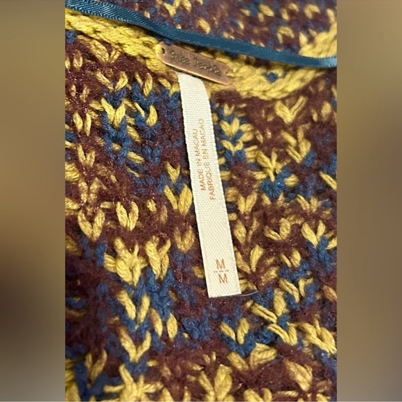 NWT Free People Little Animal Sweater Size: Medium Color: Blue Fig - Picture 5 of 8